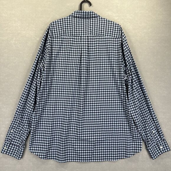 Vineyard Vines Shirt Mens XL Blue Gingham Plaid On The Go OTG Performance - Picture 6 of 10